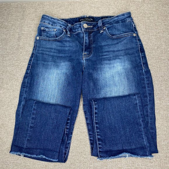 Lucky Brand Lolita Skinny Denim Jeans Women's 4/27 Distressed Blue Casual Pants - Picture 3 of 16